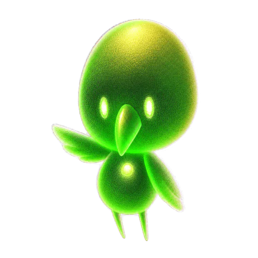 精霊体ハクの盤上トークン用新規イラスト